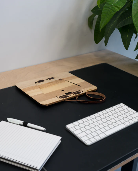 Support d'ordinateur en bois revalorisé Made in France -