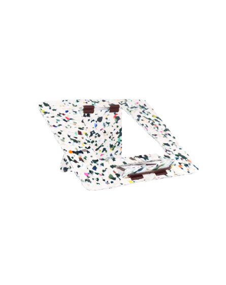 Support d'ordinateur en plastique recyclé Made in France