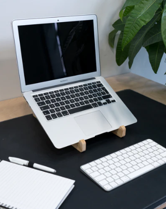 Support d'ordinateur fixe en bois revalorisé Made in France -