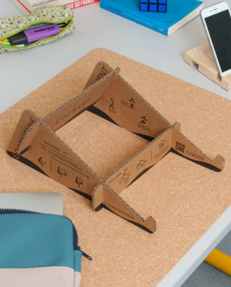 Support d'ordinateur en carton recyclé Made in France - 4