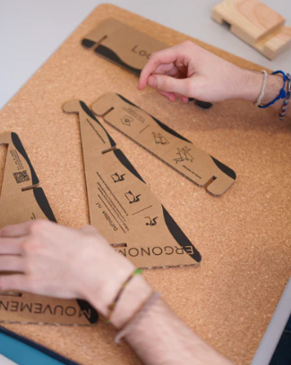 Support d'ordinateur en carton recyclé Made in France - 2