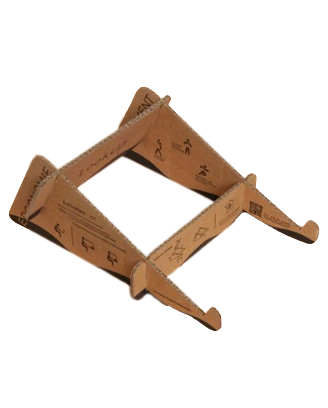 Support d'ordinateur en carton recyclé Made in France