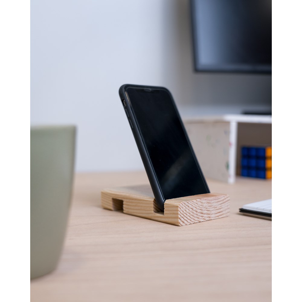 Support de téléphone en bois encastrable Made in France -