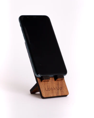 Support de téléphone en bois revalorisé Made in France -