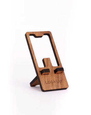 Support de téléphone en bois revalorisé Made in France -