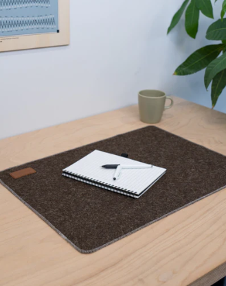 Sous-mains en laine revalorisée Made in France -