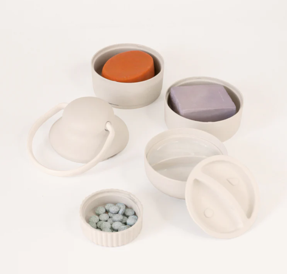 Capsule pour cosmétiques solides en plastique recyclé -