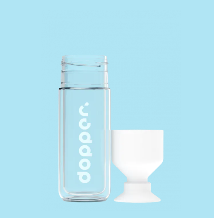 Gourde Glass Insulated en verre isotherme réutilisable -