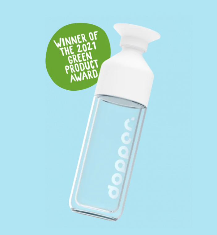 Gourde Glass Insulated en verre isotherme réutilisable -