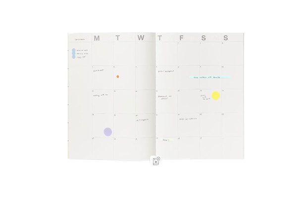 Planificateur non daté Made in Europe format A4 - 2