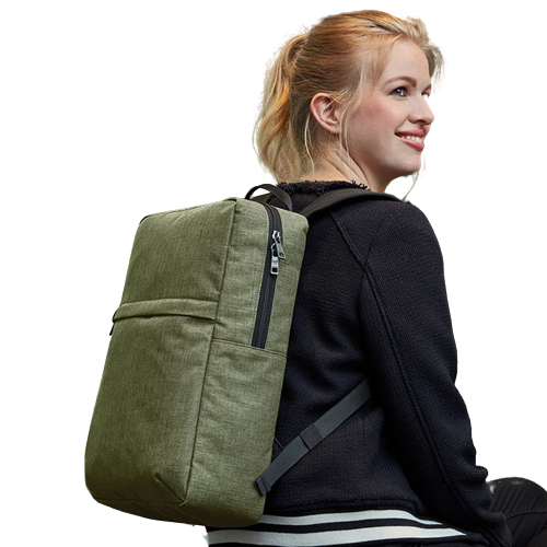 Sac à dos ordinateur 42 x 28 en polyester recyclé - Halfar