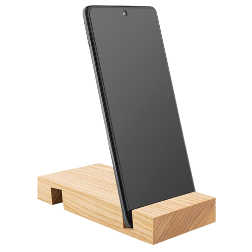 Support de téléphone et tablette en bois