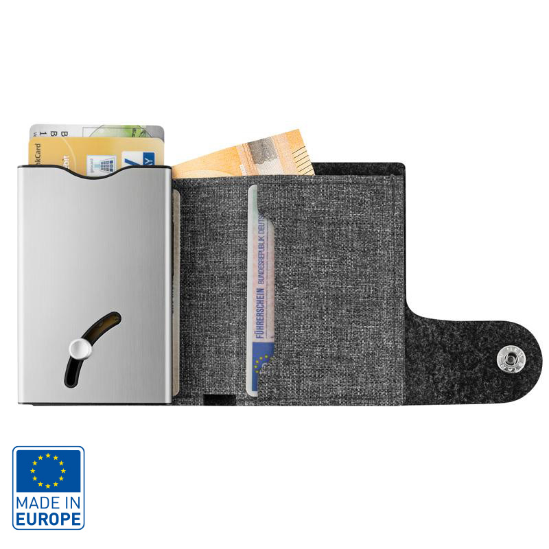 Portefeuille en feutrine recyclée -