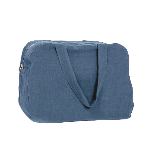 Sac week-end en lin lavé Made in France