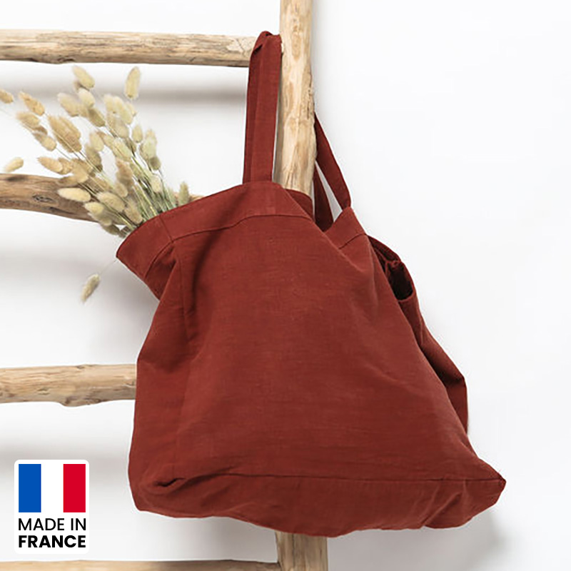 Sac shopping en lin lavé Made in France -
