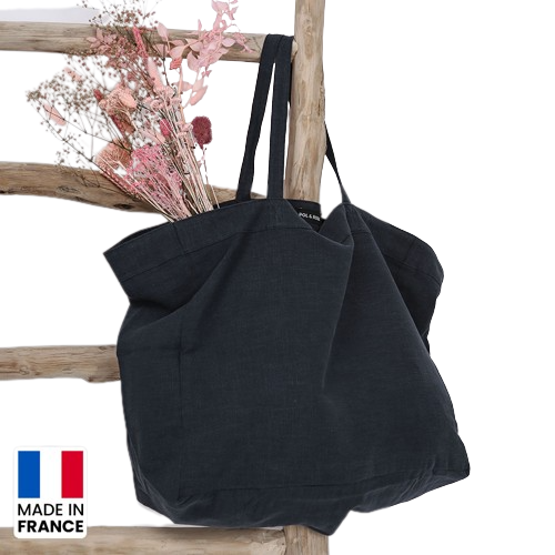 Sac shopping en lin lavé Made in France