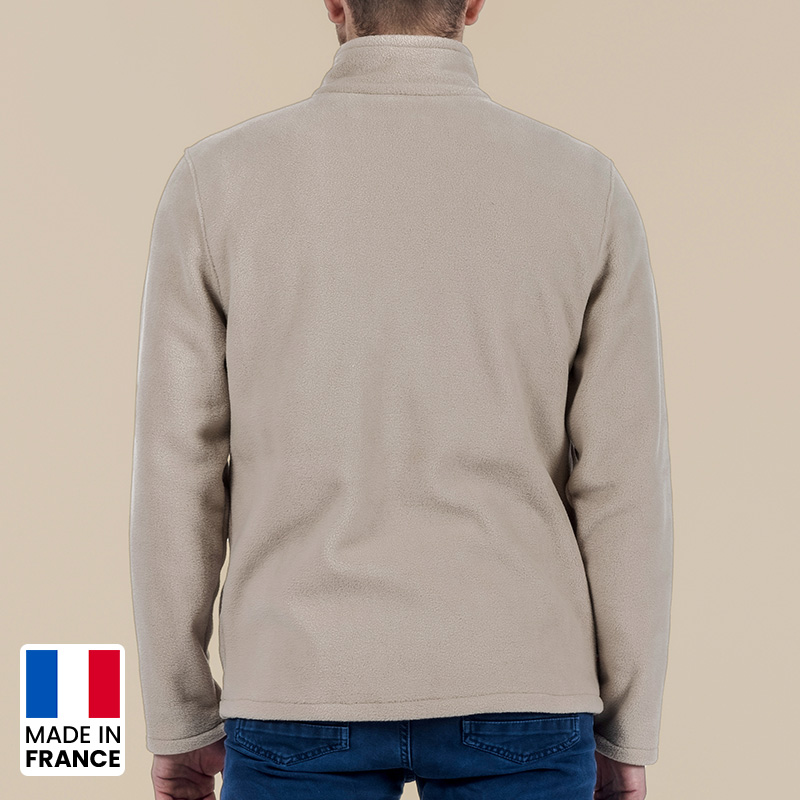 Veste polaire unisexe avec ou sans manche Made in France -