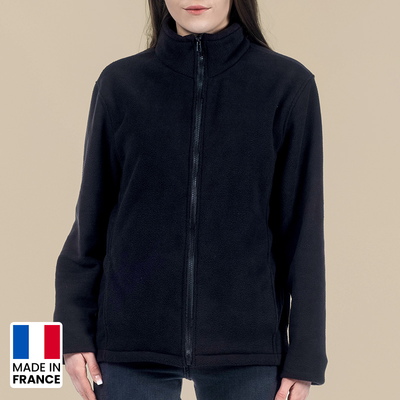 Veste polaire unisexe avec ou sans manche Made in France -