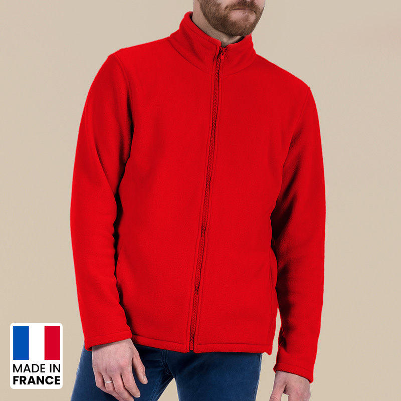 Veste polaire unisexe avec ou sans manche Made in France -