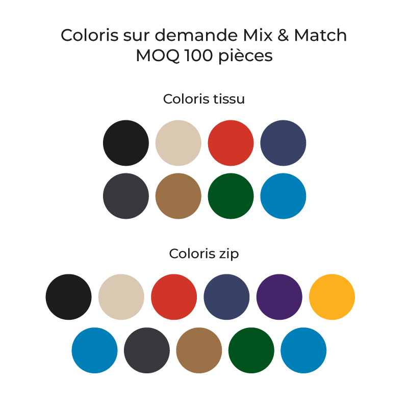 Veste polaire unisexe avec ou sans manche Made in France -