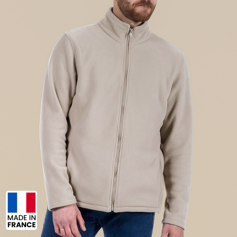 Veste polaire unisexe avec ou sans manche Made in France -