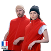 Veste polaire unisexe avec ou sans manche Made in France -