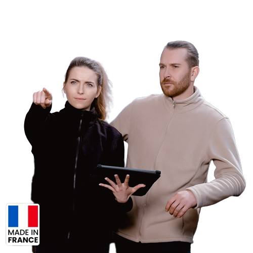 Veste polaire unisexe avec ou sans manche Made in France