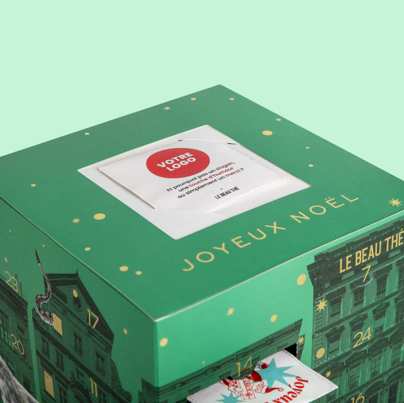 Calendrier de l'avent composé de 25 sachets de thé Made in France -
