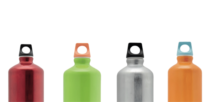 Gourde vintage en aluminium français recyclé -