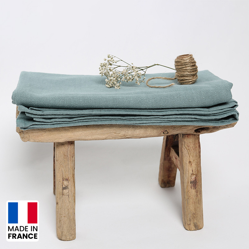 Drap de plage en lin lavé Made in France (180 x 140 cm) -