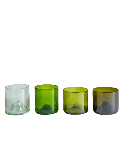 Lot de 4 verres upcyclés Made in France - Cucu