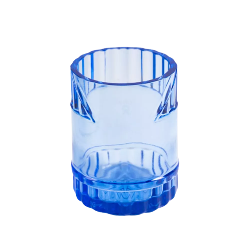 Lot de 4 verres upcyclés Made in France - Blue Gin -