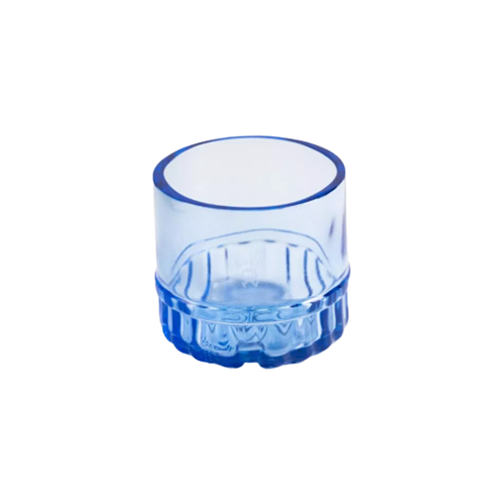 Lot de 4 verres upcyclés Made in France - Blue Gin