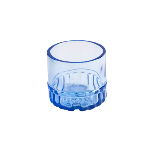 Lot de 4 verres upcyclés Made in France - Blue Gin