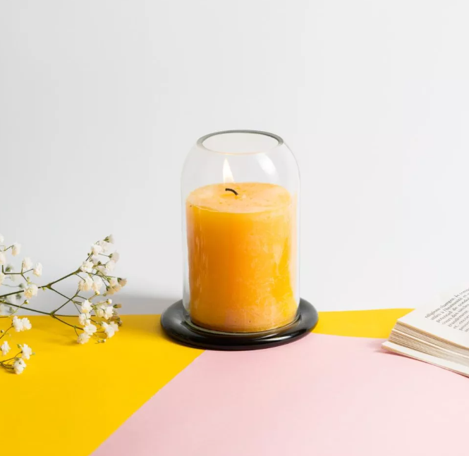 Photophore en verre upcyclé Made in France - La Clochette - 2