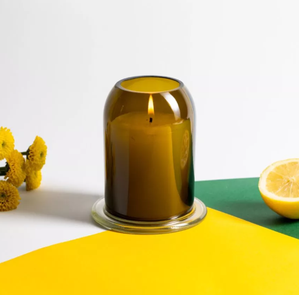 Photophore en verre upcyclé Made in France - La Clochette - 4