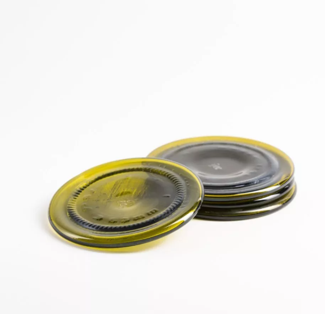 Lot de 4 dessous de verre upcyclé Made in France - Bocku -