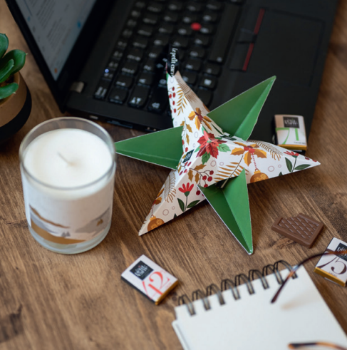 Etoile de Noël en chocolat Made in France -