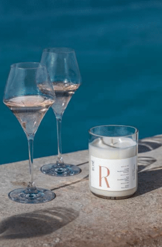 Bougie parfumée Rosé Made in France -