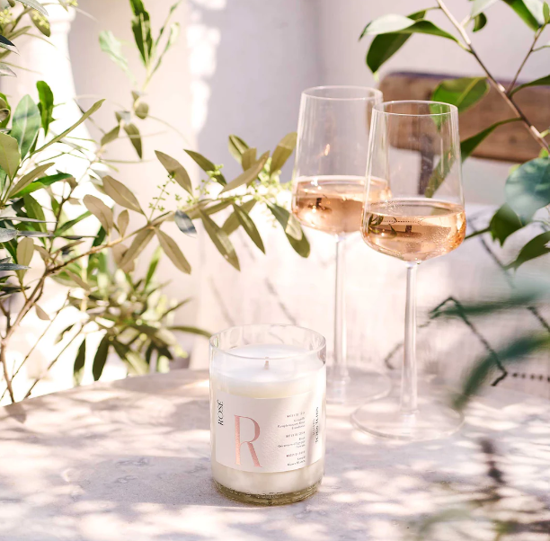 Bougie parfumée Rosé Made in France -