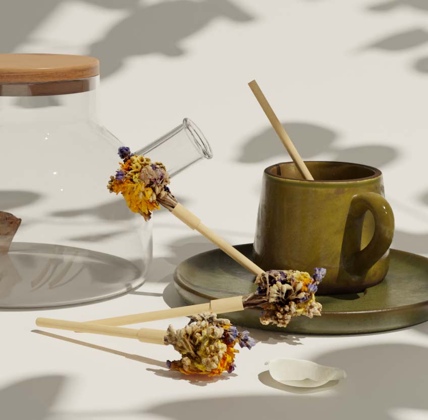 Deux bouquets à infuser bio fabrication artisanale -