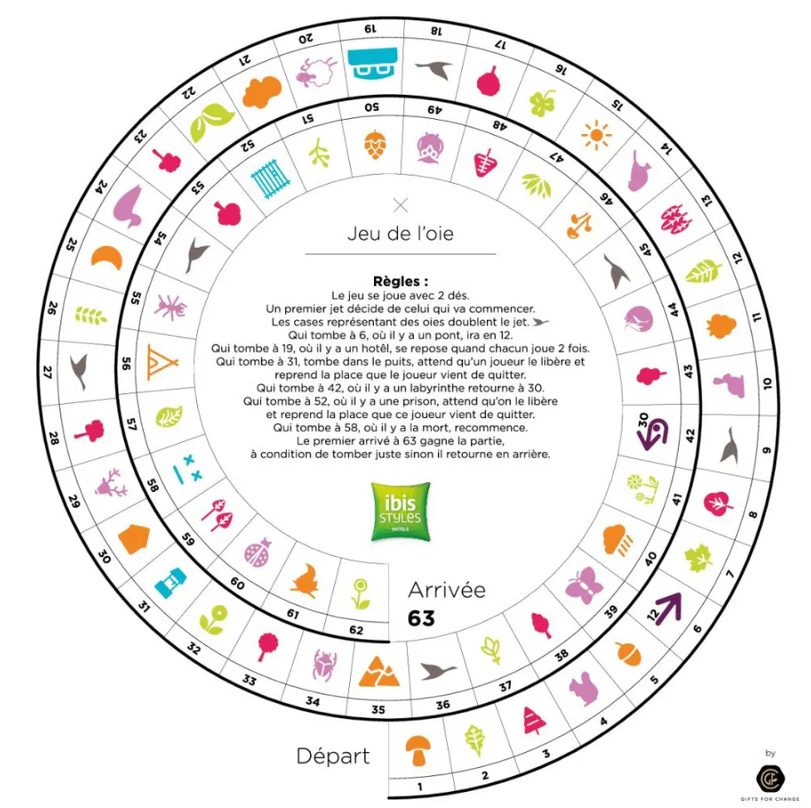 Jeu de l'oie personnalisable Made in France -