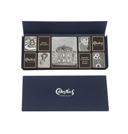 Etui fourreau de 12 chocolats personnalisable