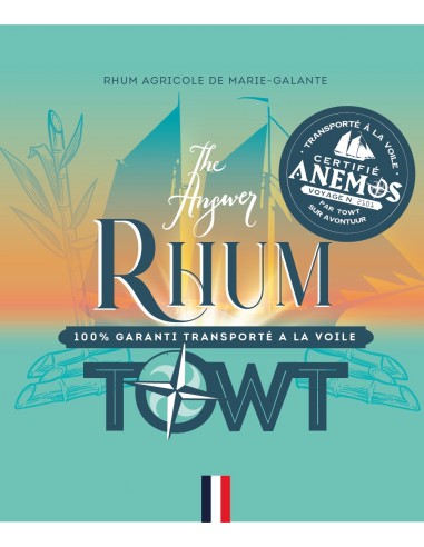 Rhum de Guadeloupe transporté à la voile -