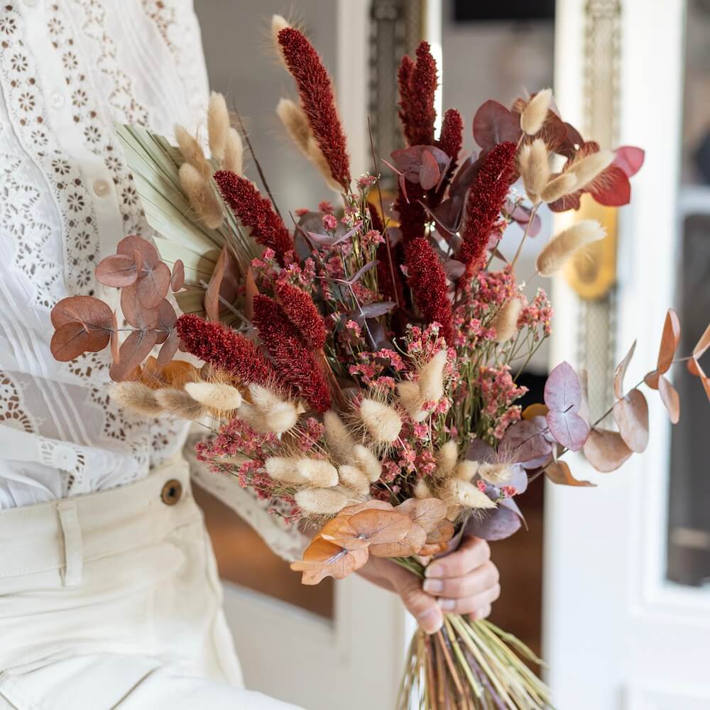 Bouquet de fleurs séchées - Poème -