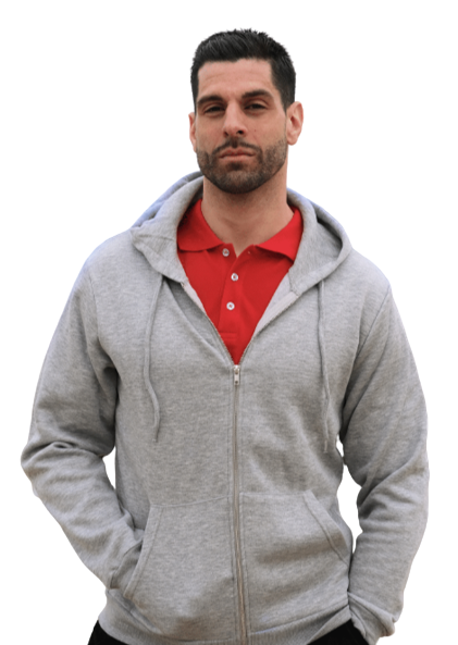 Hoodie à zip en coton upcyclé Made in Europe