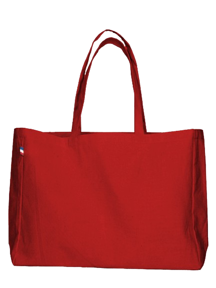 Sac cabas avec soufflet en coton recyclé Made in France - Pierre -