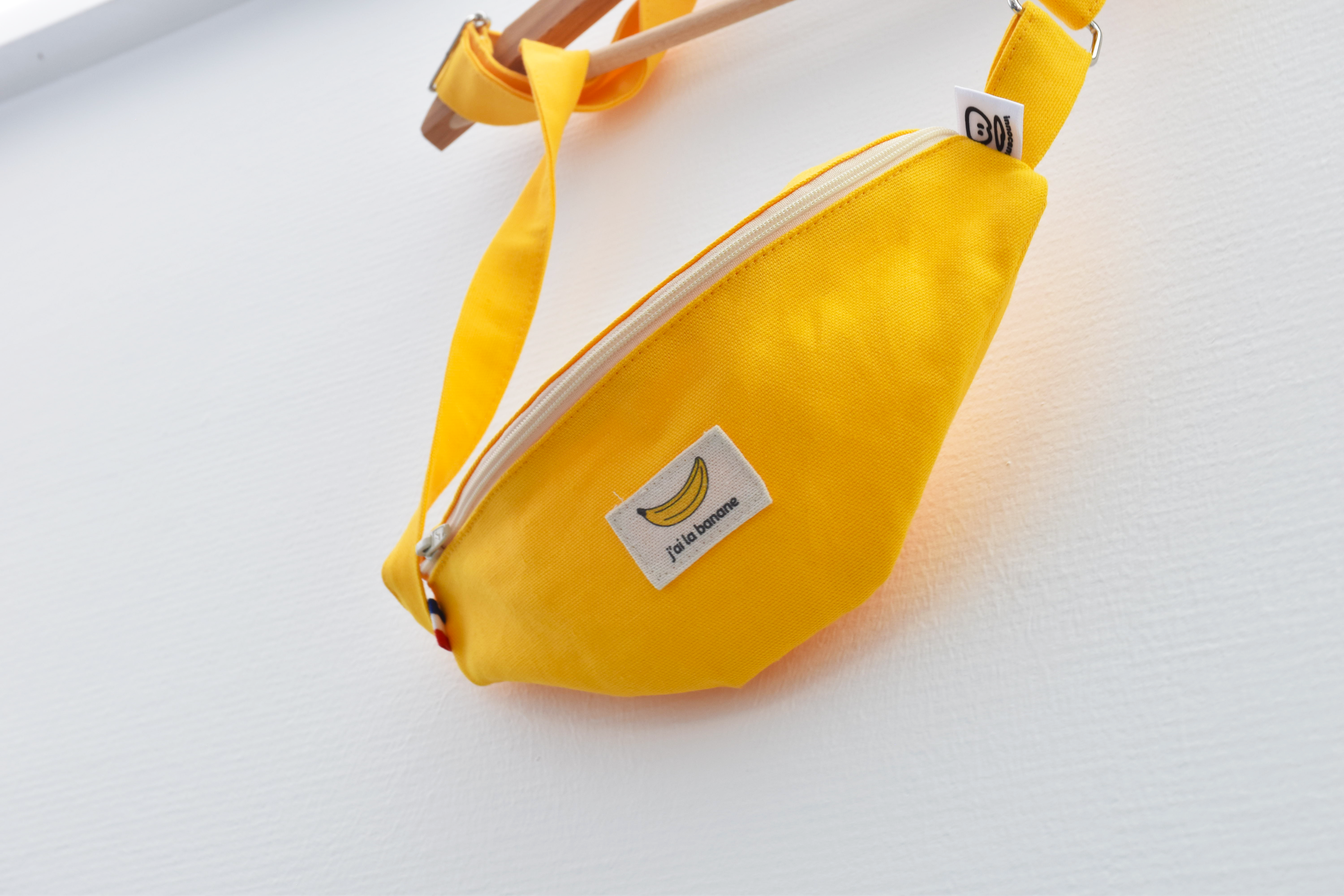 Sac banane en coton recyclé fabriqué en France - Tom -