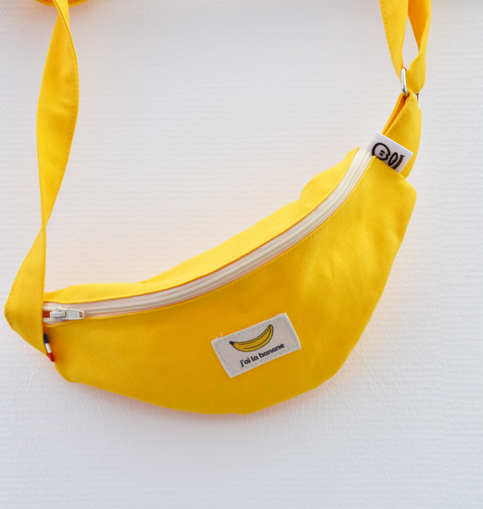 Sac banane en coton recyclé fabriqué en France - Tom -