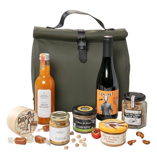Coffret gourmand avec sacoche isotherme